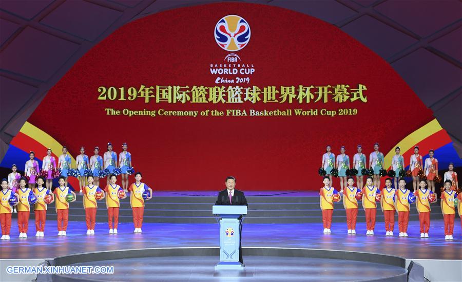 CHINA-BEIJING-XI JINPING-FIBA BASKETBALL WORLD CUP-OPENING CEREMONY (CN)