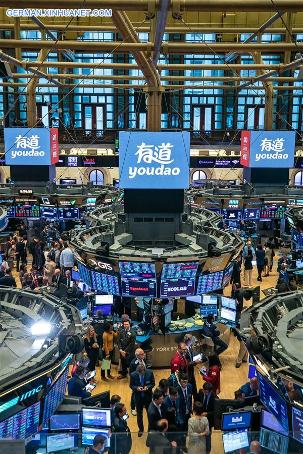 (FinancialView)U.S.-NEW YORK-YOUDAO-STOCK MARKET-DEBUT