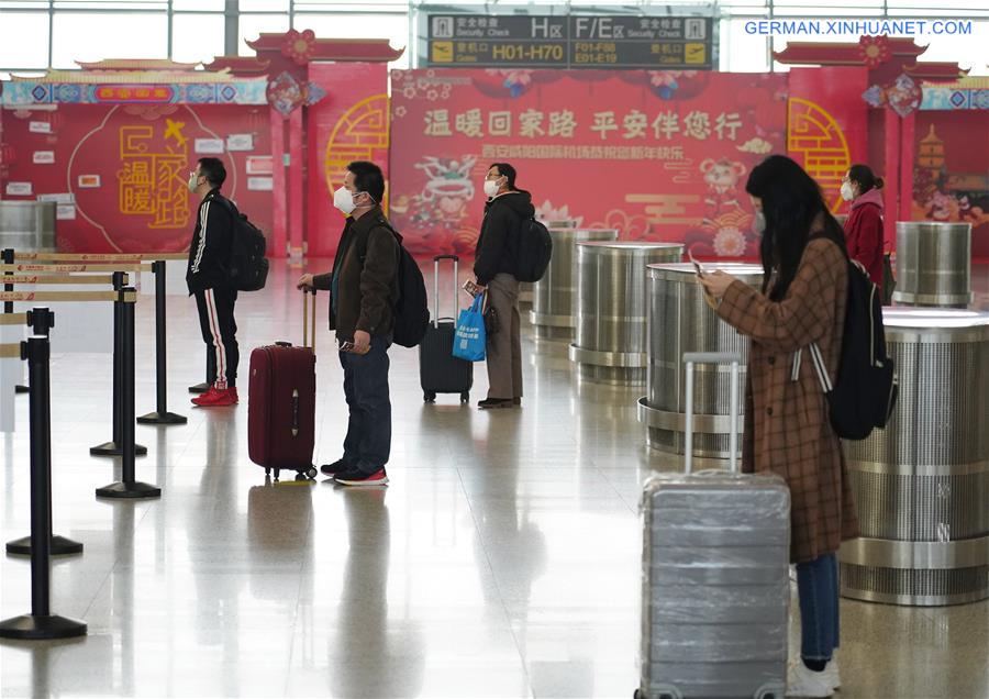 CHINA-SHAANXI-XI'AN-AIRPORT-NCP-LINE UP (CN)